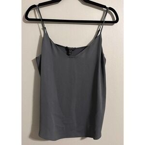 J.CREW Camisole Woman's Size 6 Tank Top V-Neck‎ Adjustable Strap Sleeveless Gray